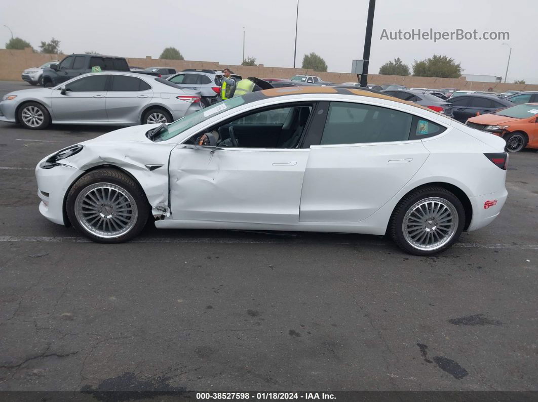 2018 Tesla Model 3 Long Range/mid Range White vin: 5YJ3E1EA7JF042934