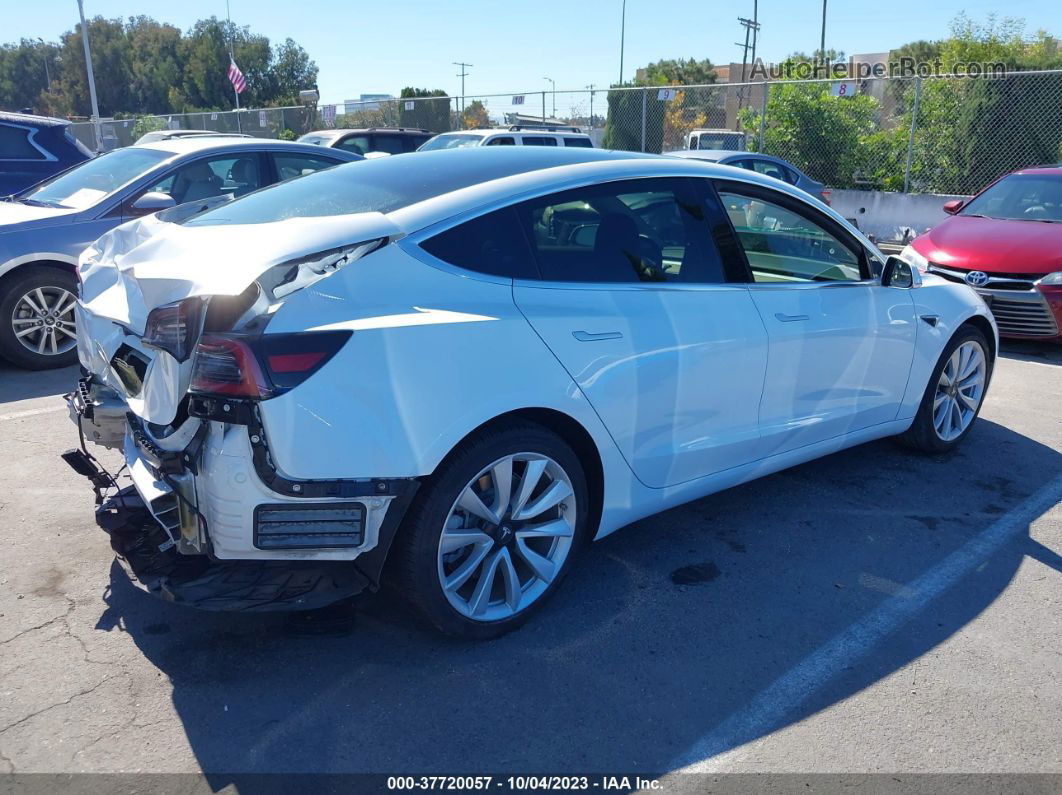 2018 Tesla Model 3 Range Battery White vin: 5YJ3E1EA7JF053657