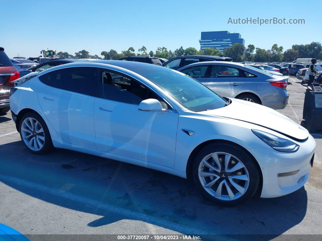 2018 Tesla Model 3 Range Battery White vin: 5YJ3E1EA7JF053657