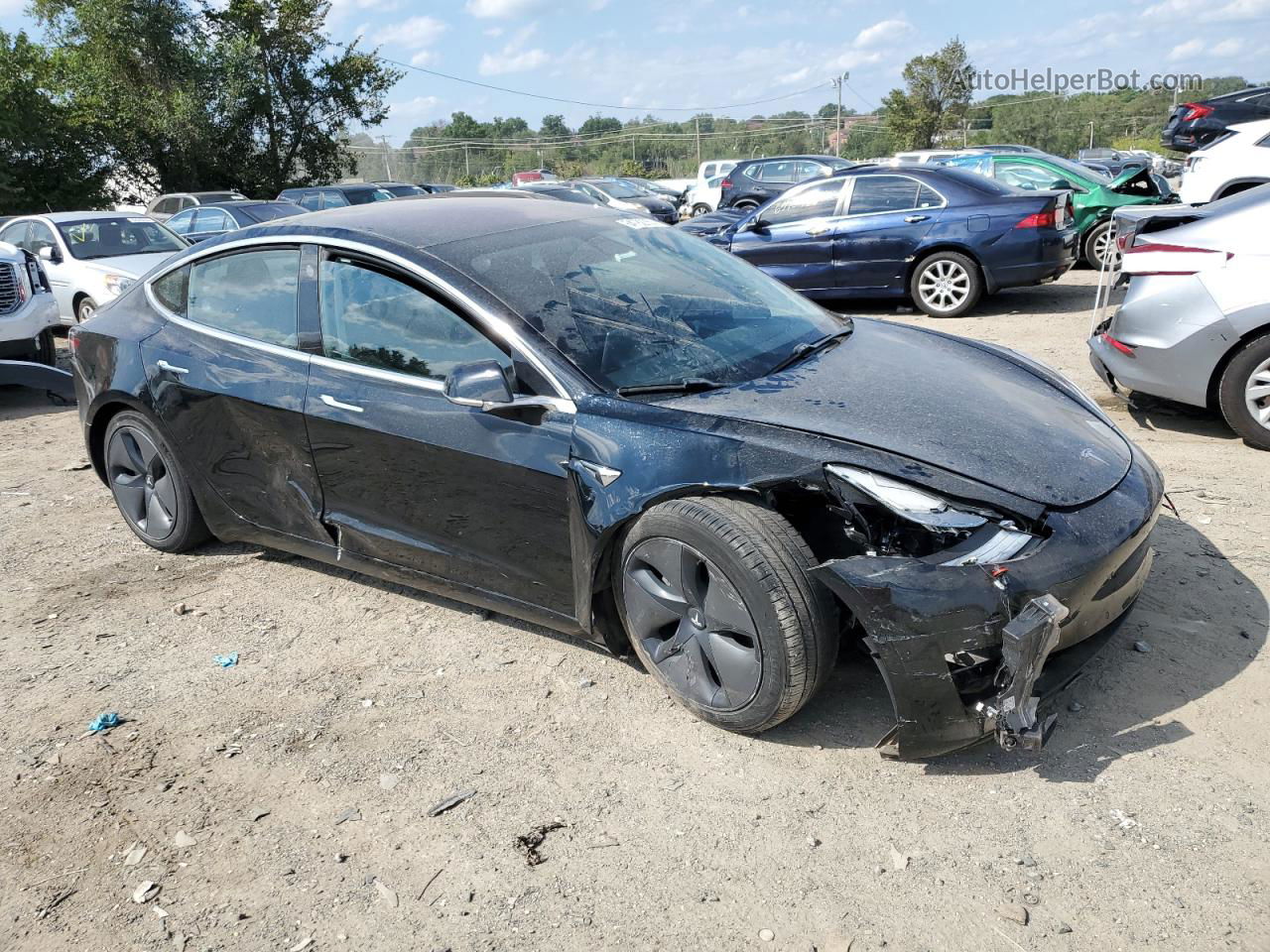 2018 Tesla Model 3  Black vin: 5YJ3E1EA7JF056669