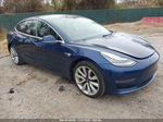 2018 Tesla Model 3 Mid Range/long Range Blue vin: 5YJ3E1EA7JF059877