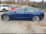 2018 Tesla Model 3 Mid Range/long Range Blue vin: 5YJ3E1EA7JF059877