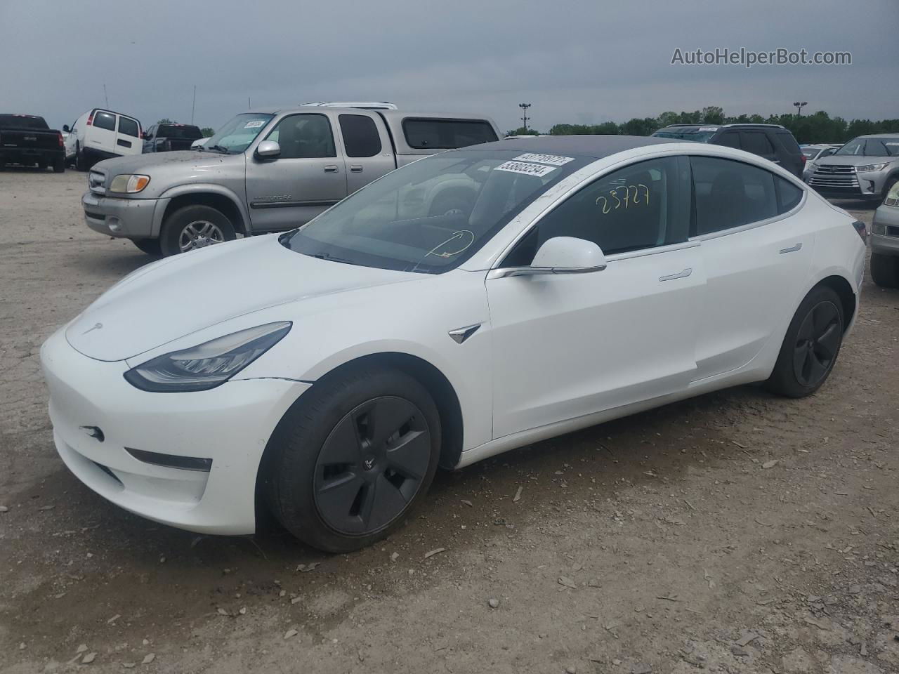 2018 Tesla Model 3 White vin: 5YJ3E1EA7JF060446