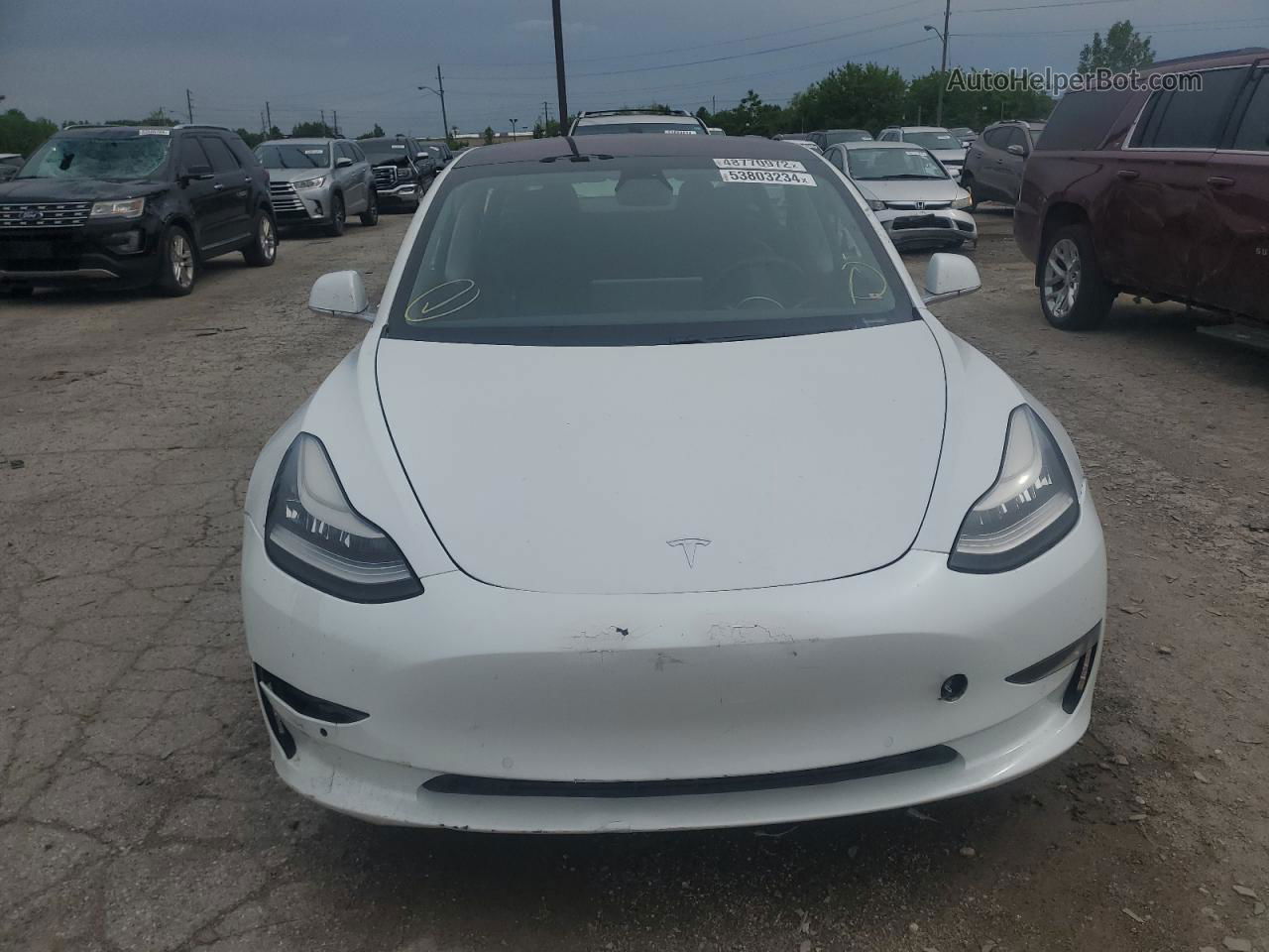 2018 Tesla Model 3 Белый vin: 5YJ3E1EA7JF060446