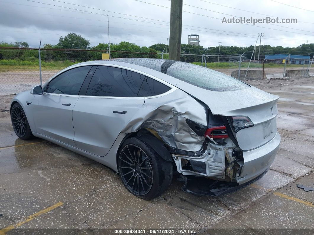 2018 Tesla Model 3 Long Range/mid Range Silver vin: 5YJ3E1EA7JF060799