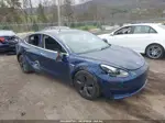 2018 Tesla Model 3 Long Range/mid Range Blue vin: 5YJ3E1EA7JF077893