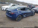 2018 Tesla Model 3 Long Range/mid Range Blue vin: 5YJ3E1EA7JF077893