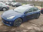 2018 Tesla Model 3 Long Range/mid Range Blue vin: 5YJ3E1EA7JF077893