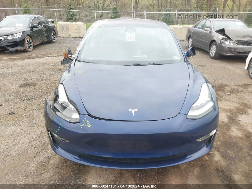 2018 Tesla Model 3 Long Range/mid Range Синий vin: 5YJ3E1EA7JF077893