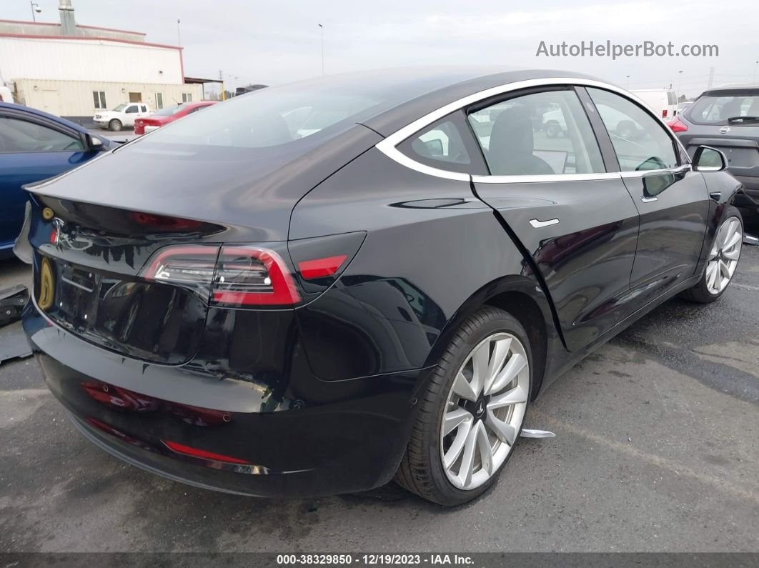 2018 Tesla Model 3 Long Range/mid Range Black vin: 5YJ3E1EA7JF092751