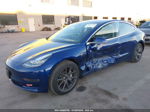 2018 Tesla Model 3 Long Range/mid Range Blue vin: 5YJ3E1EA7JF124808