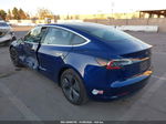 2018 Tesla Model 3 Long Range/mid Range Blue vin: 5YJ3E1EA7JF124808