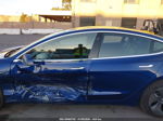 2018 Tesla Model 3 Long Range/mid Range Blue vin: 5YJ3E1EA7JF124808