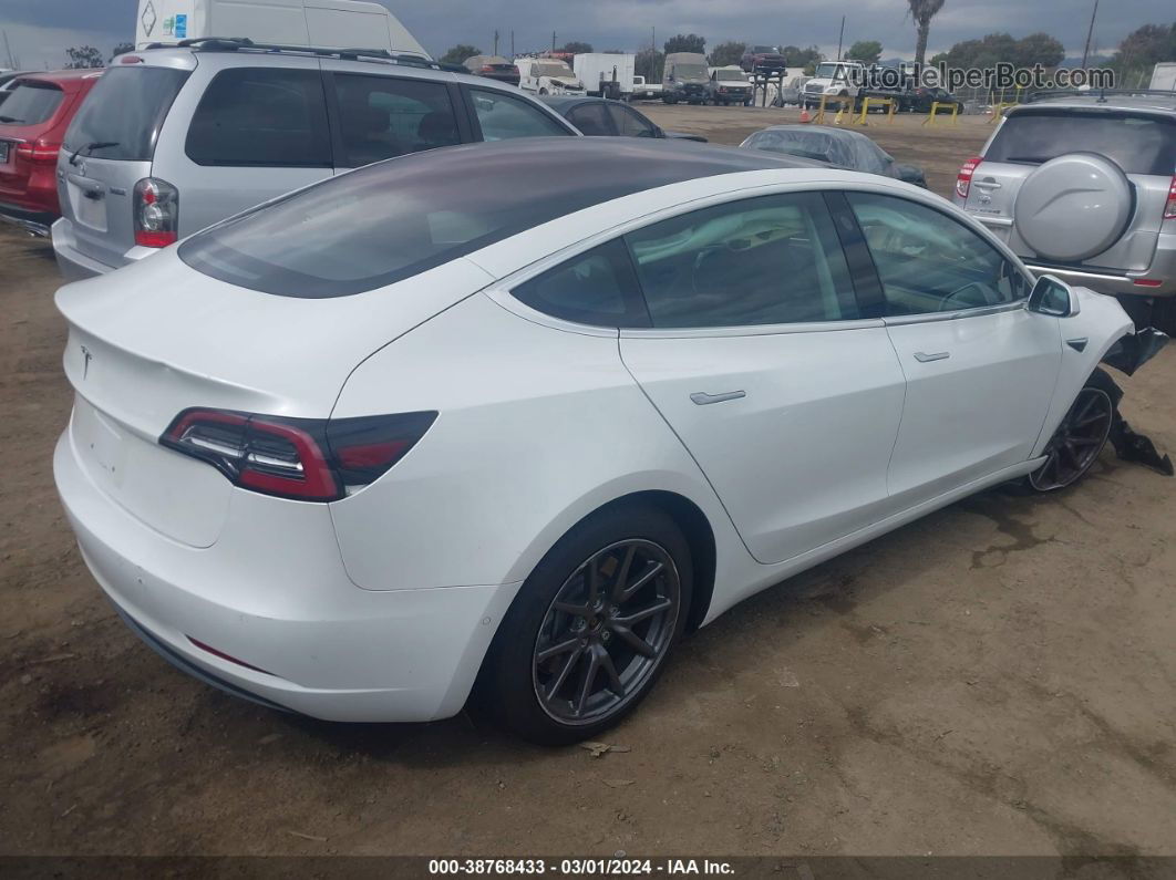 2018 Tesla Model 3 Long Range/mid Range White vin: 5YJ3E1EA7JF161860