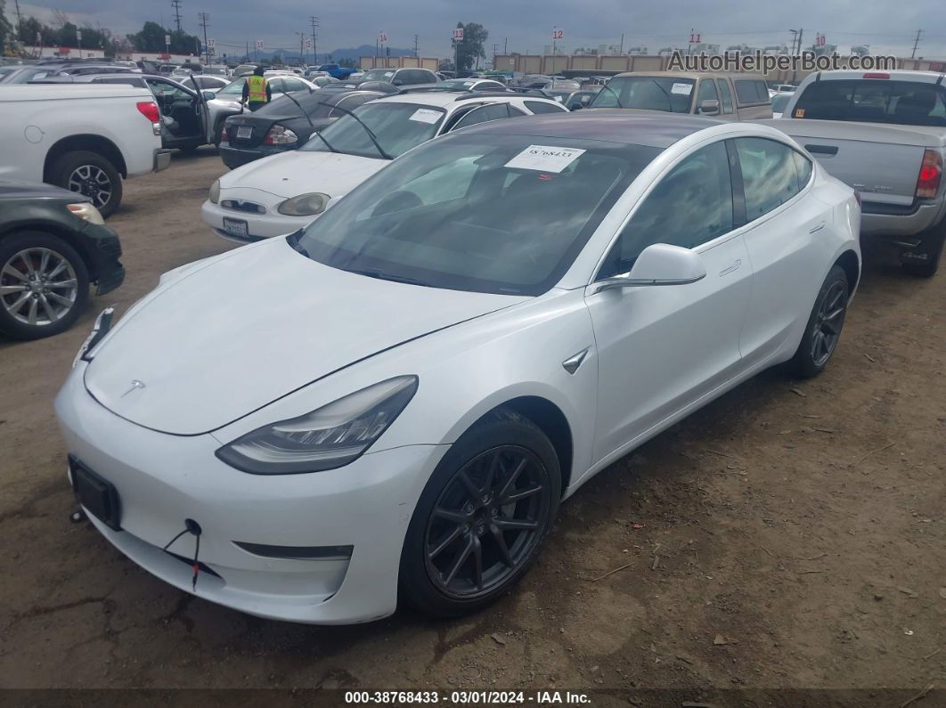 2018 Tesla Model 3 Long Range/mid Range White vin: 5YJ3E1EA7JF161860