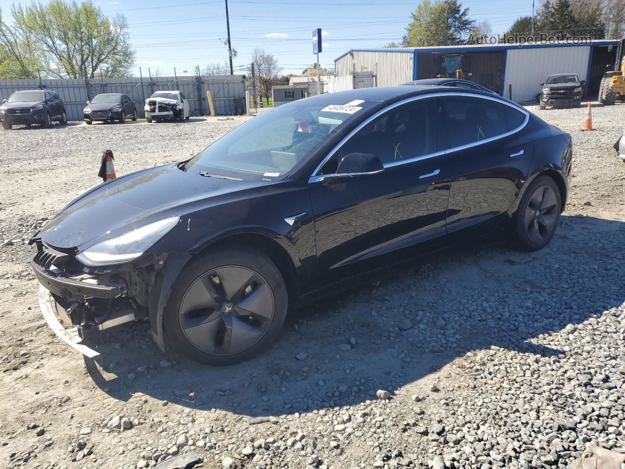 2019 Tesla Model 3  Black vin: 5YJ3E1EA7KF190051