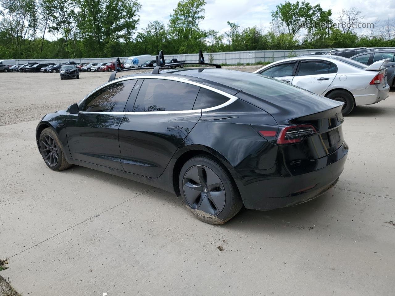 2019 Tesla Model 3  Black vin: 5YJ3E1EA7KF193323