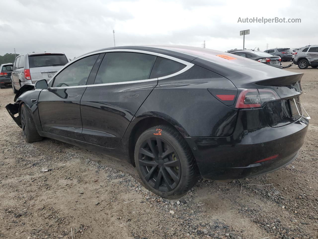 2019 Tesla Model 3  Black vin: 5YJ3E1EA7KF306123