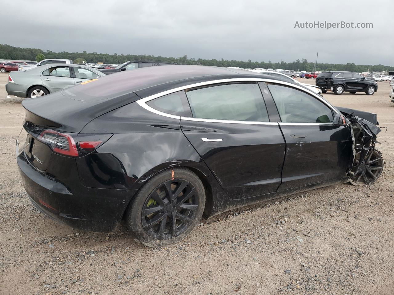 2019 Tesla Model 3  Черный vin: 5YJ3E1EA7KF306123