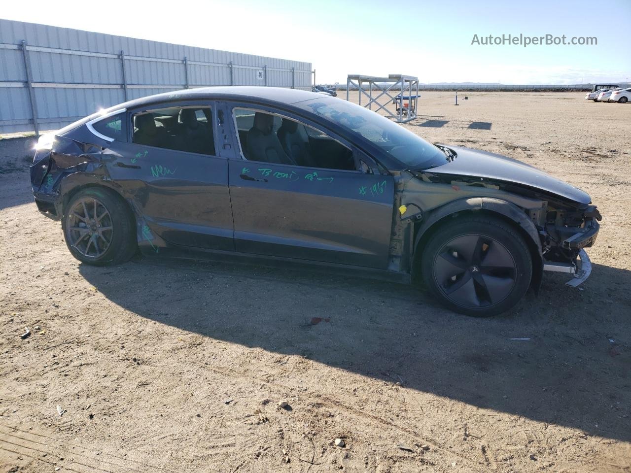 2019 Tesla Model 3  Серый vin: 5YJ3E1EA7KF307496