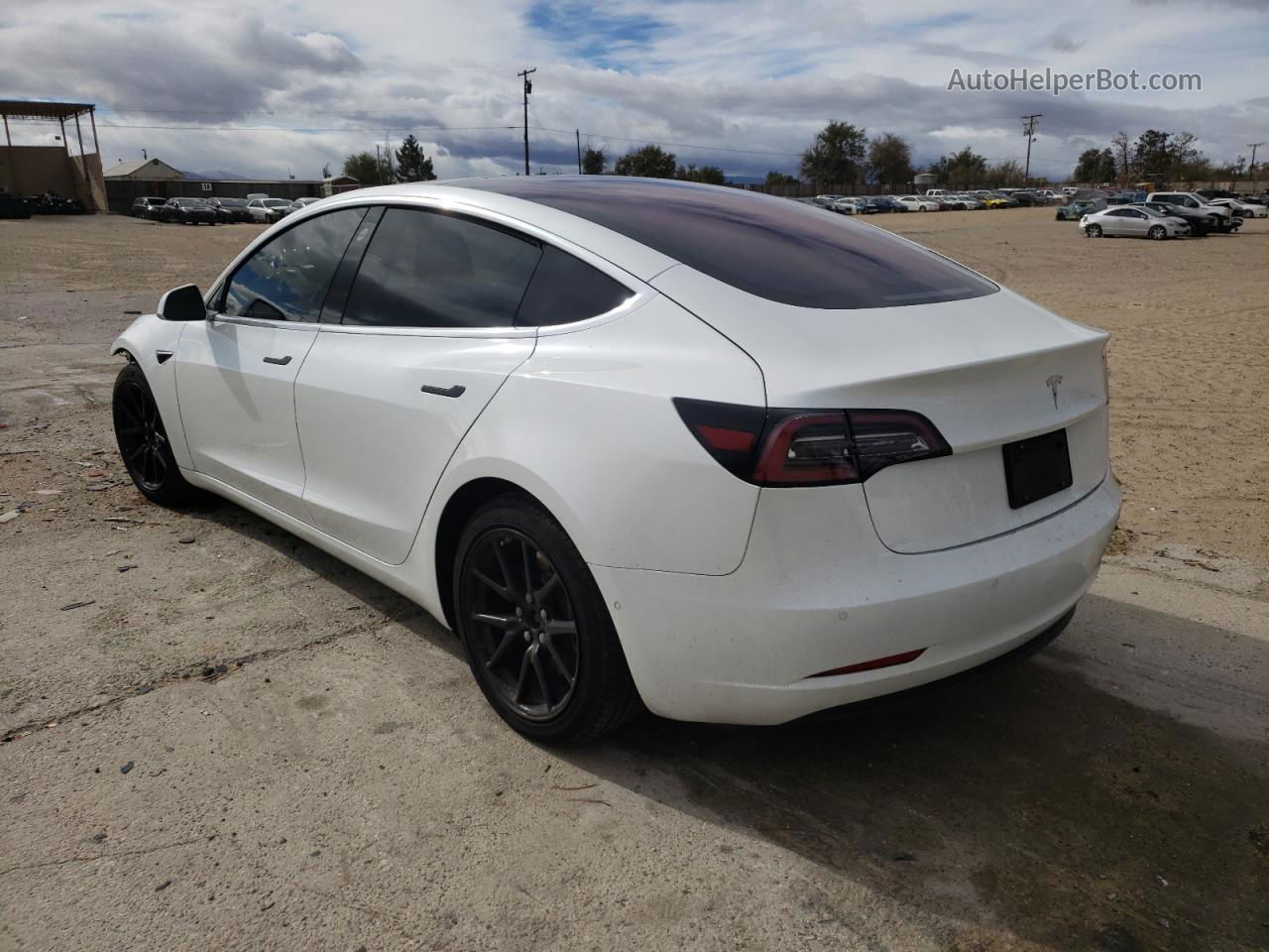 2019 Tesla Model 3  White vin: 5YJ3E1EA7KF310012