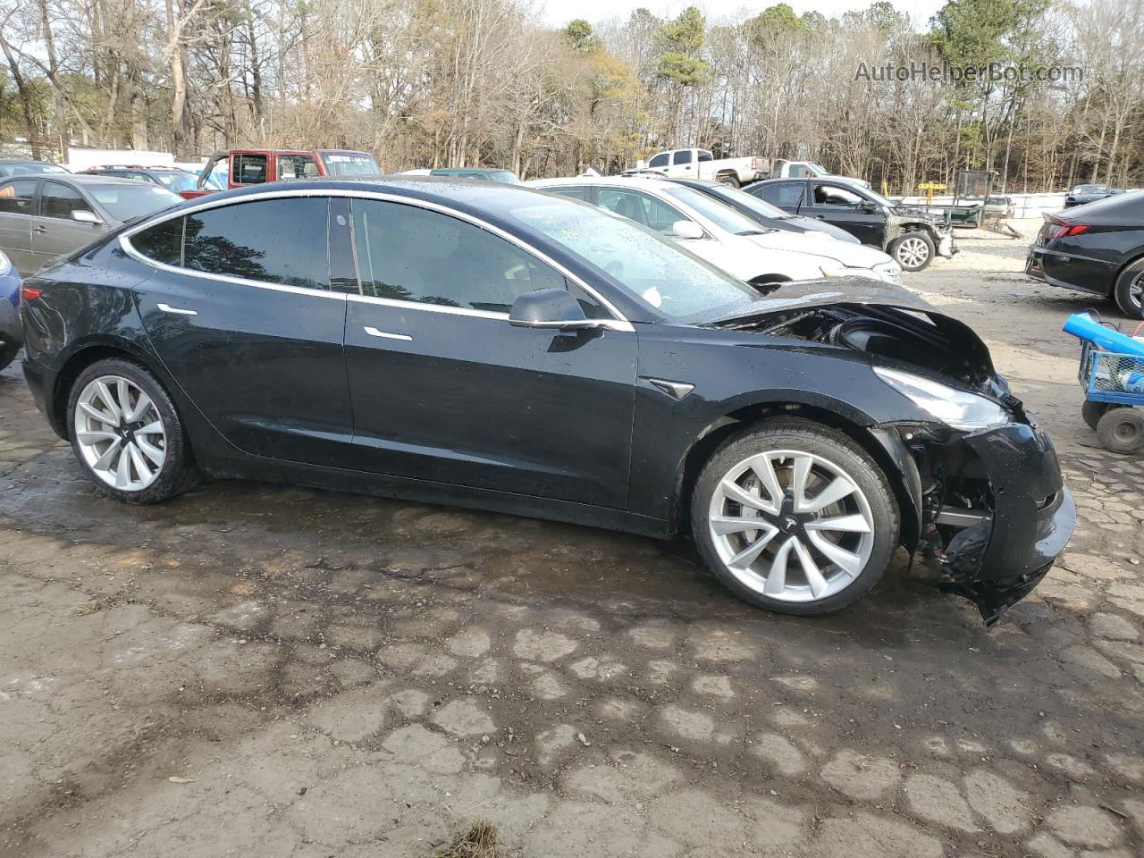 2019 Tesla Model 3  Black vin: 5YJ3E1EA7KF310768