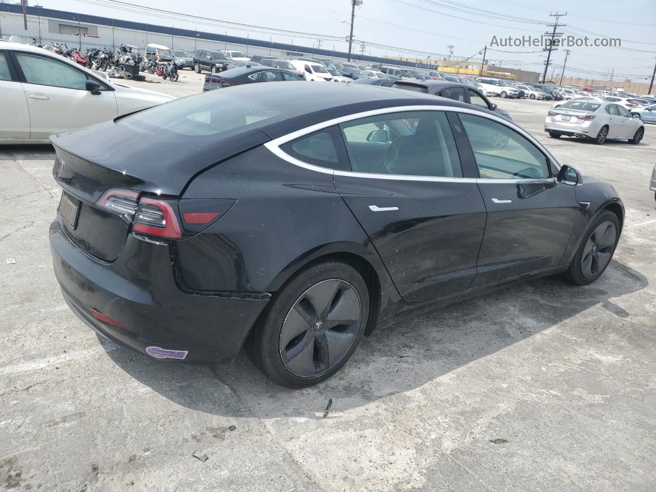 2019 Tesla Model 3  Black vin: 5YJ3E1EA7KF325254