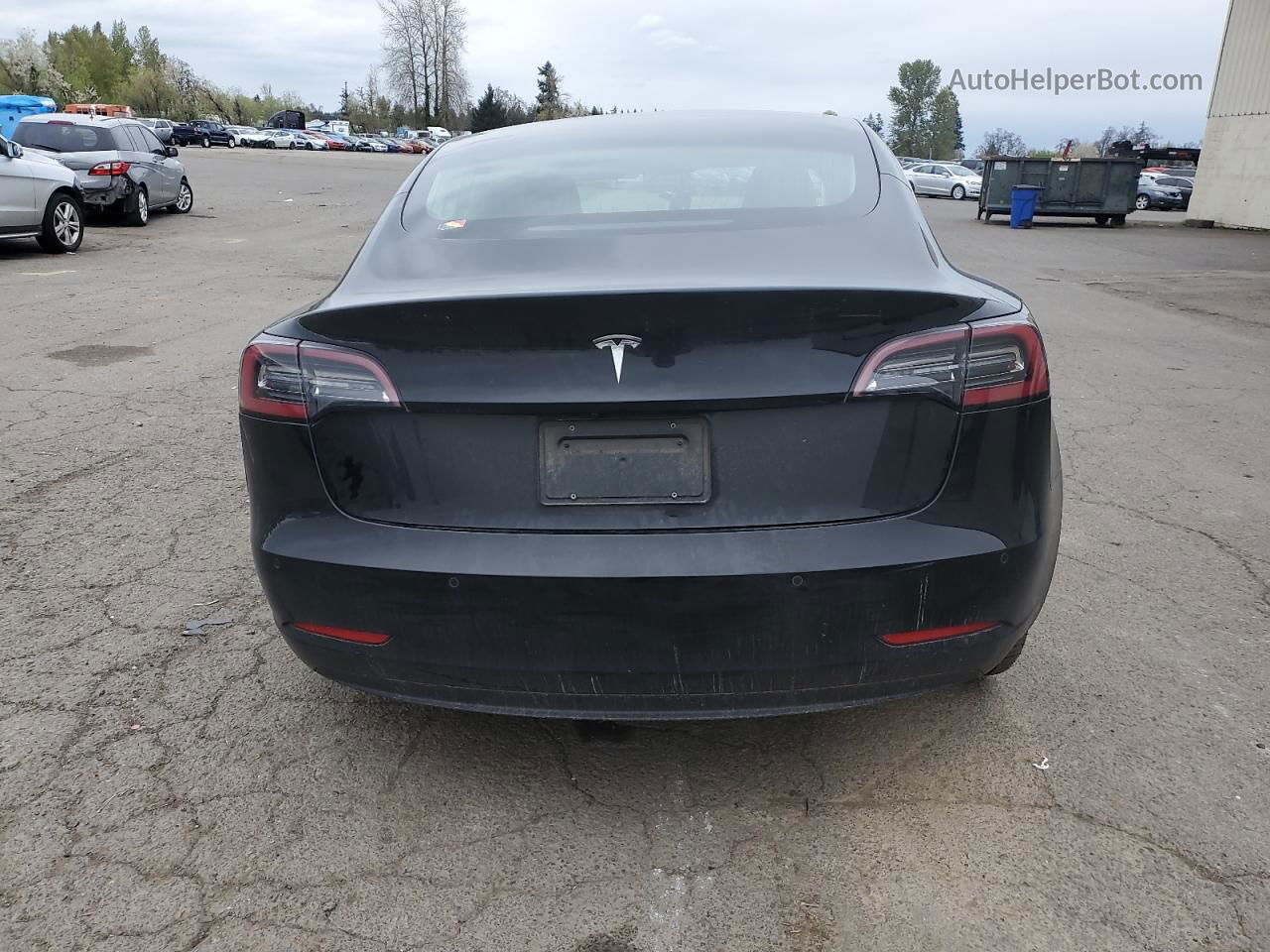 2019 Tesla Model 3  Черный vin: 5YJ3E1EA7KF395515