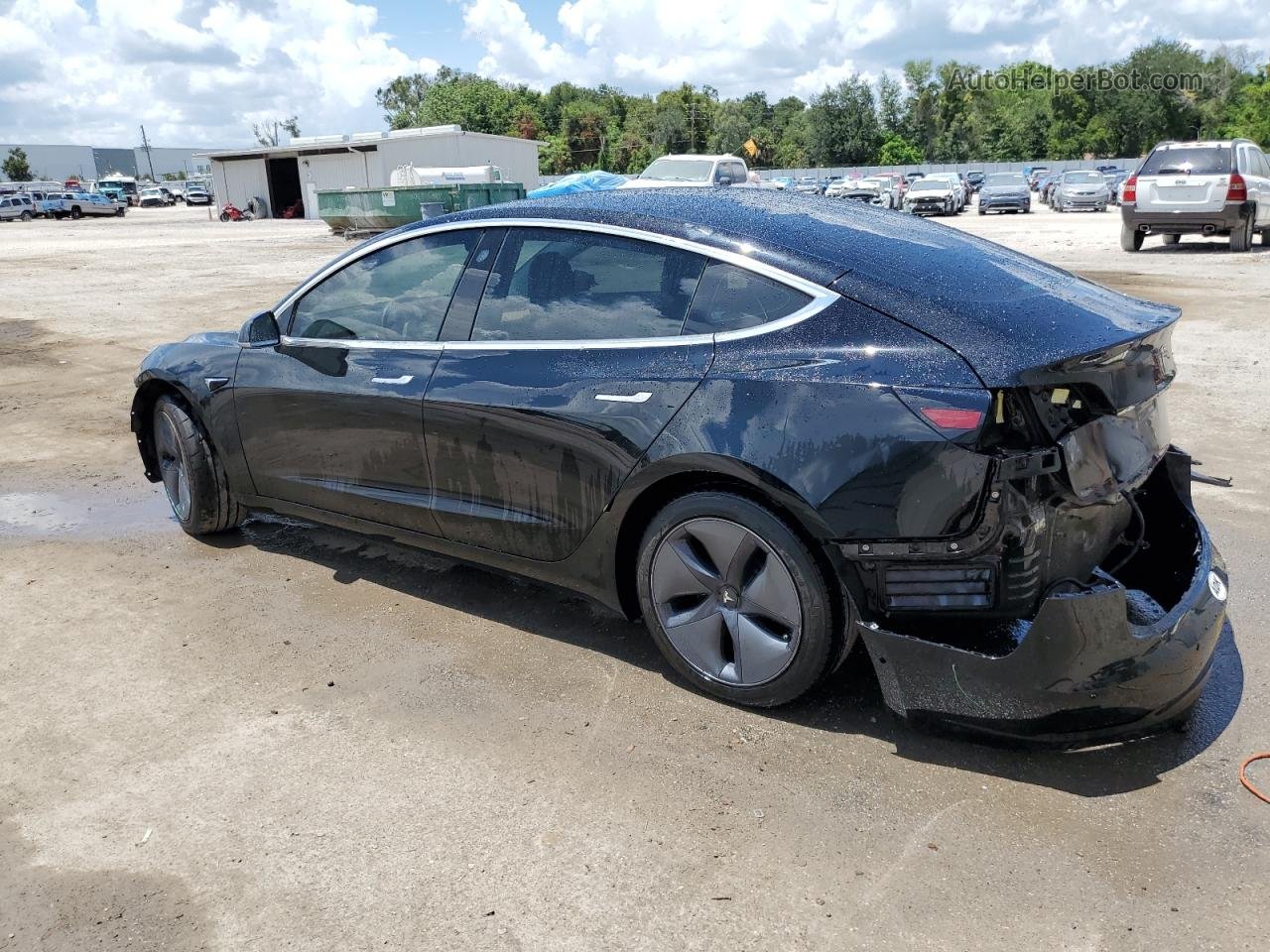 2019 Tesla Model 3  Черный vin: 5YJ3E1EA7KF395739