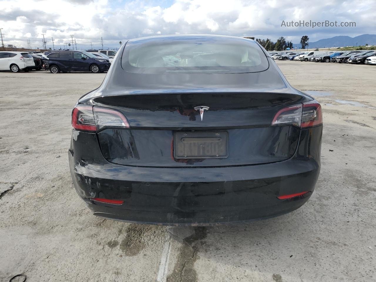 2019 Tesla Model 3  Black vin: 5YJ3E1EA7KF409753