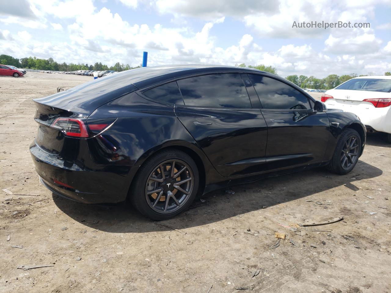 2019 Tesla Model 3  Black vin: 5YJ3E1EA7KF410546