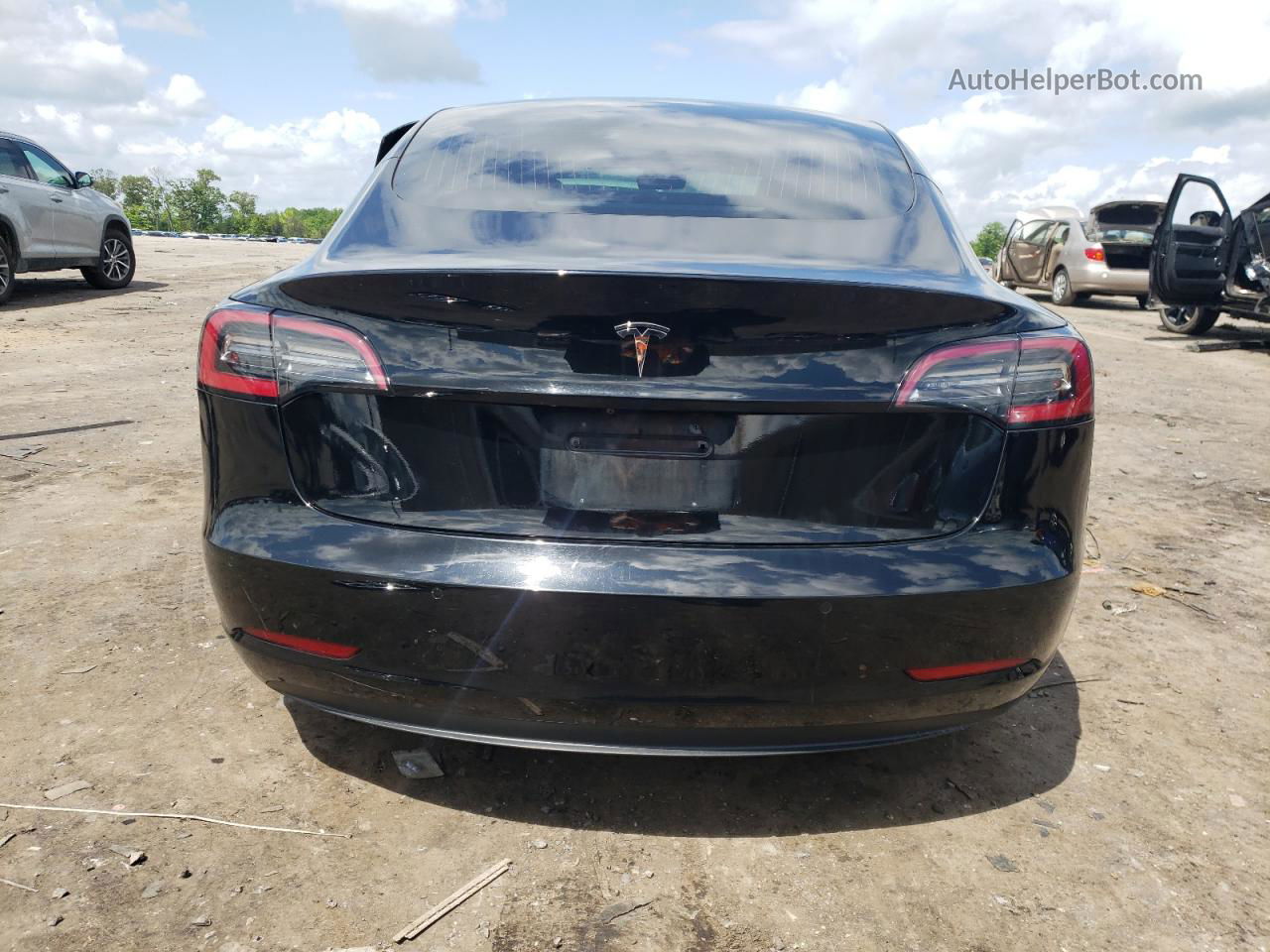 2019 Tesla Model 3  Black vin: 5YJ3E1EA7KF410546