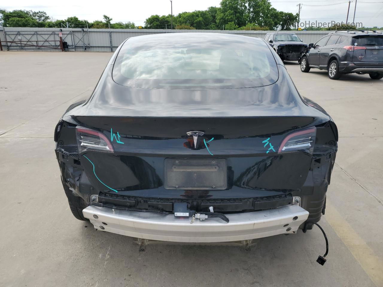 2019 Tesla Model 3  Black vin: 5YJ3E1EA7KF415620