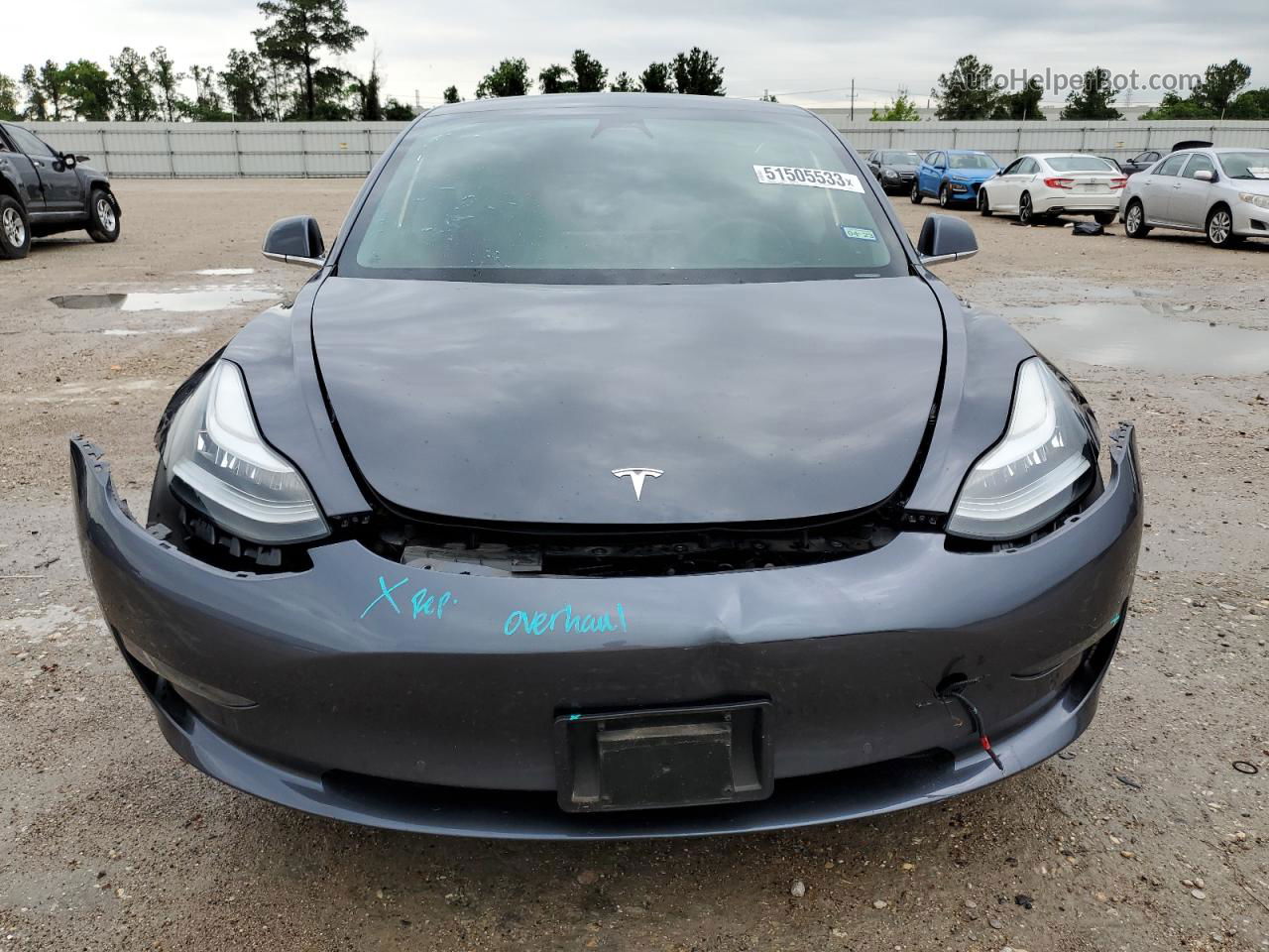 2019 Tesla Model 3  Gray vin: 5YJ3E1EA7KF416198