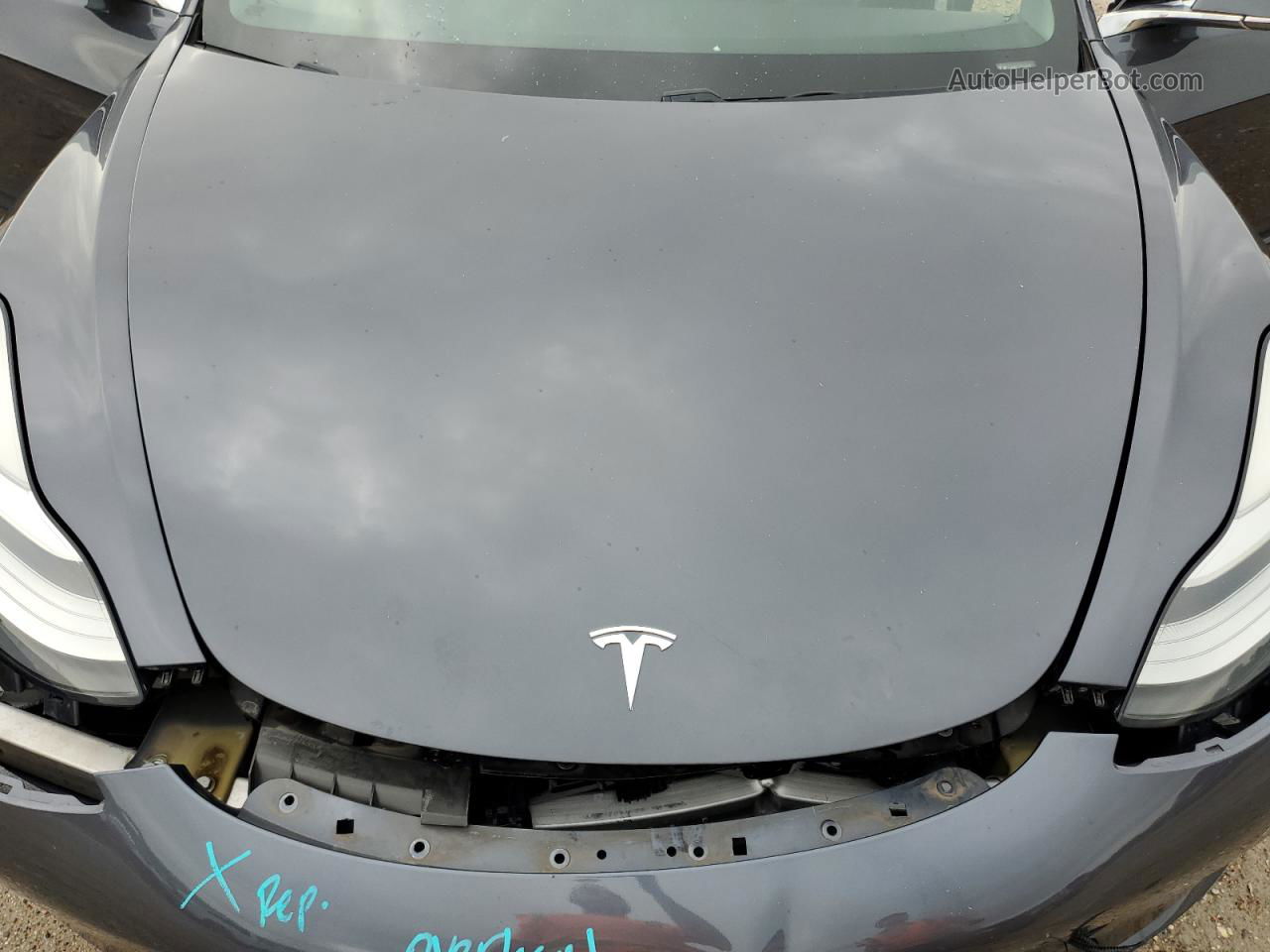 2019 Tesla Model 3  Gray vin: 5YJ3E1EA7KF416198