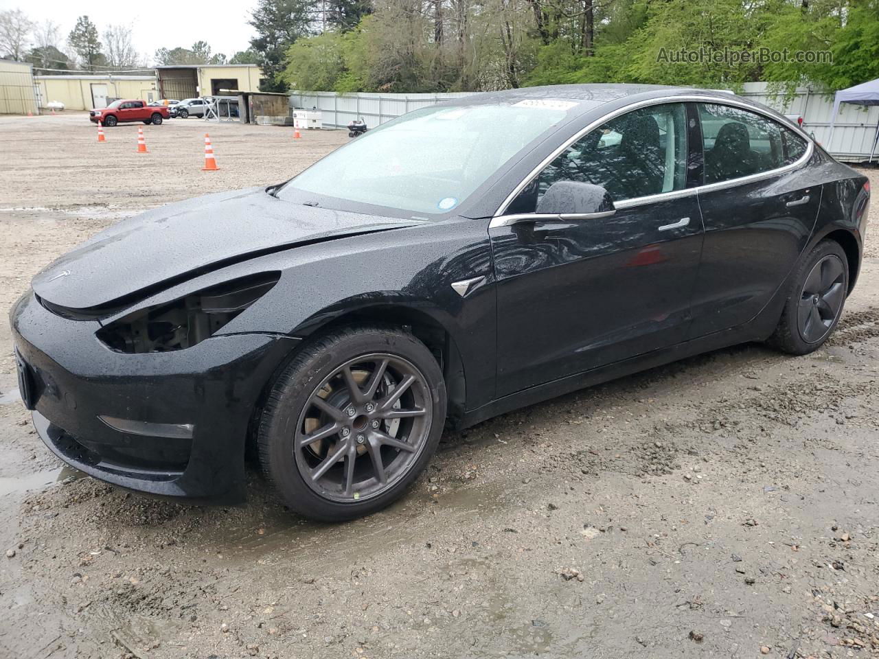 2019 Tesla Model 3  Черный vin: 5YJ3E1EA7KF422471