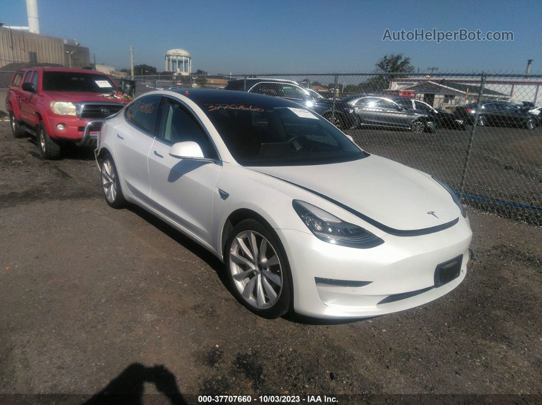 2019 Tesla Model 3 Range White vin: 5YJ3E1EA7KF446592