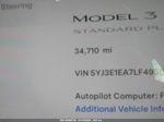 2020 Tesla Model 3   Gray vin: 5YJ3E1EA7LF495874