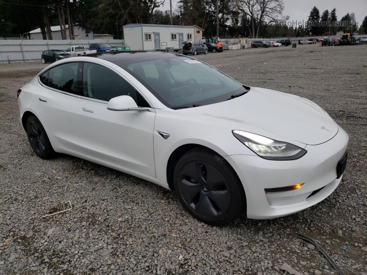 2020 Tesla Model 3  White vin: 5YJ3E1EA7LF597773