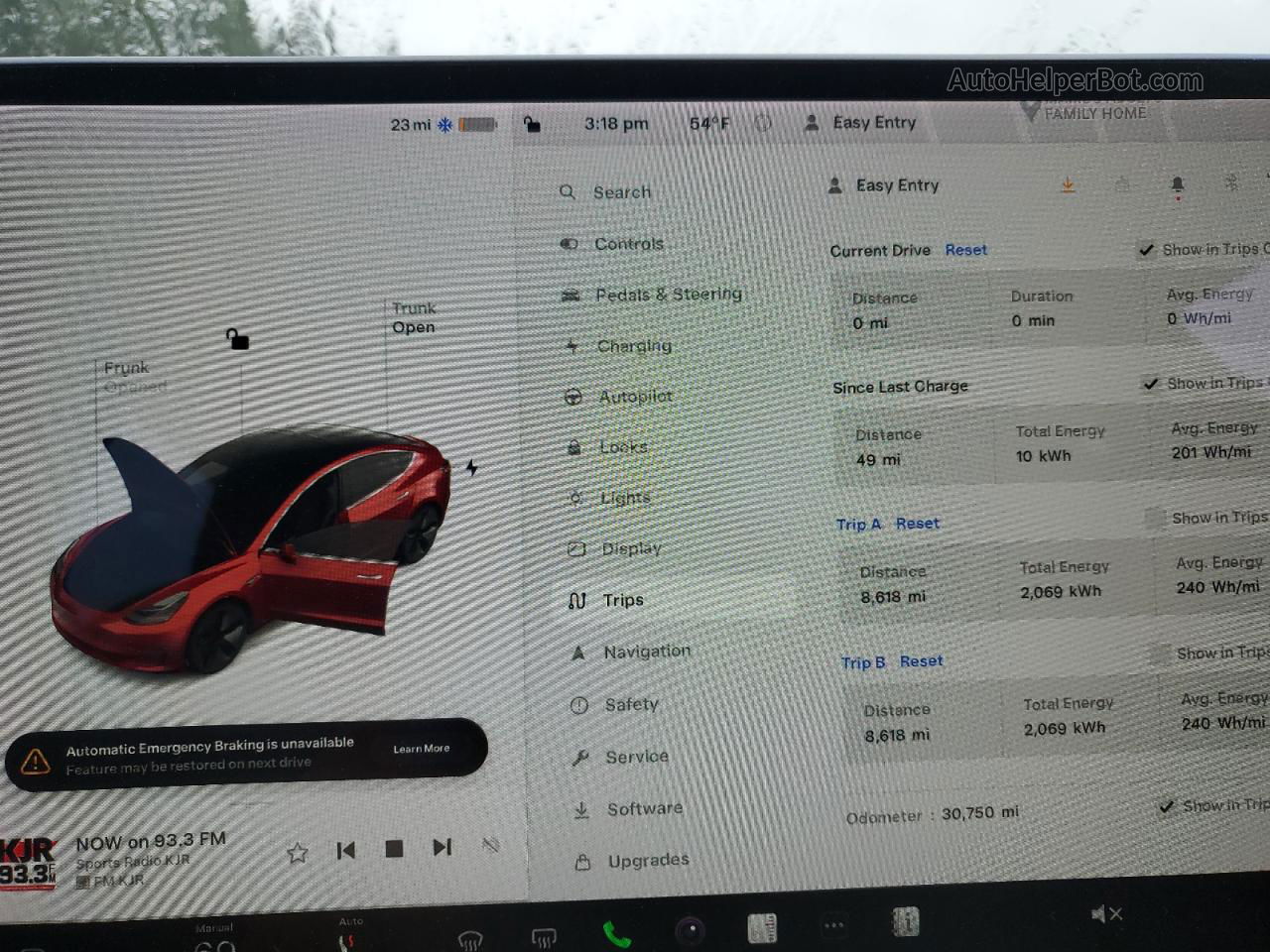 2020 Tesla Model 3  Red vin: 5YJ3E1EA7LF611655