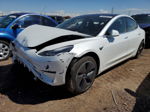 2020 Tesla Model 3  White vin: 5YJ3E1EA7LF612983