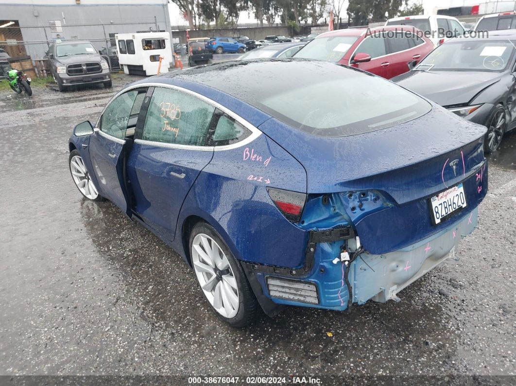 2020 Tesla Model 3 Standard Range Plus Rear-wheel Drive/standard Range Rear-wheel Drive Blue vin: 5YJ3E1EA7LF614183