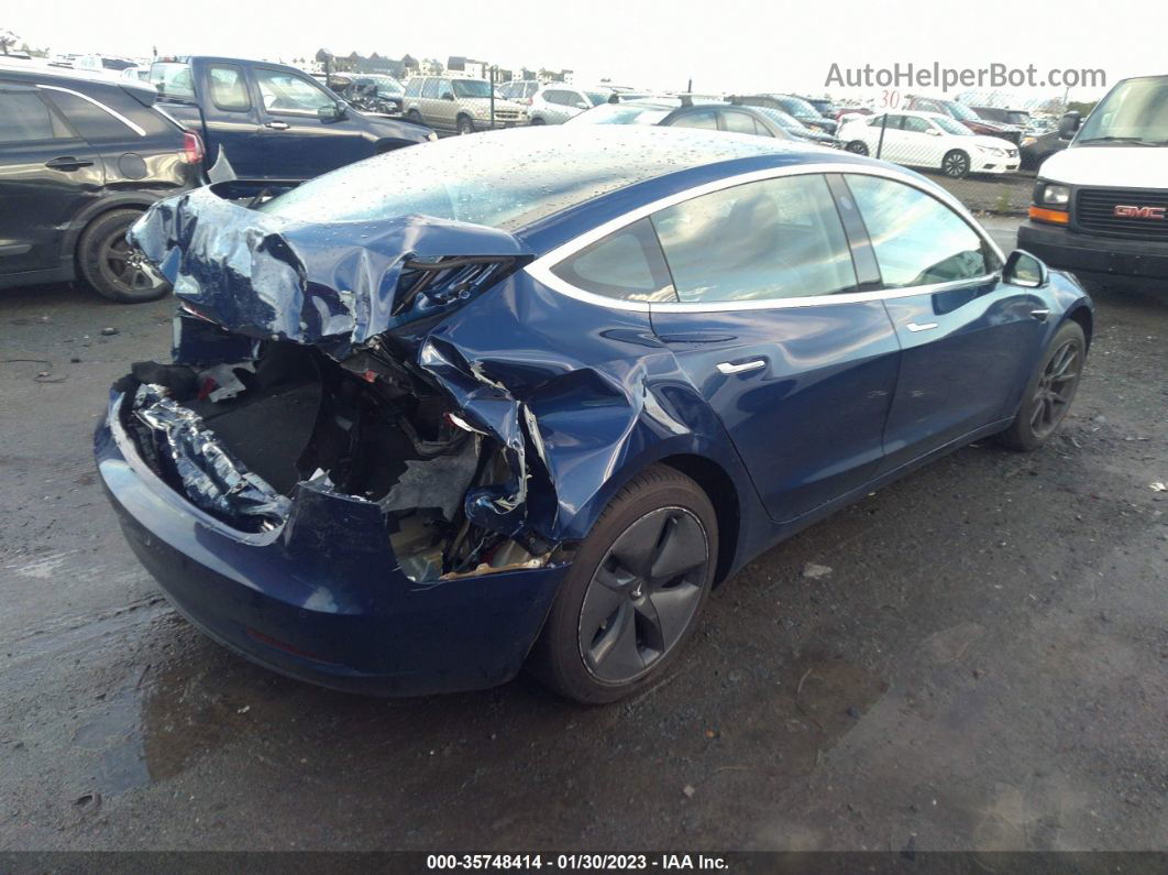 2020 Tesla Model 3 Standard Range Blue vin: 5YJ3E1EA7LF631775