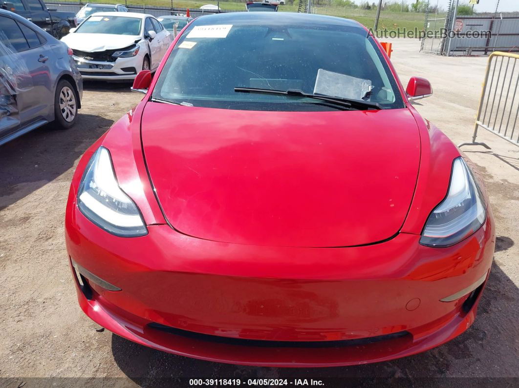 2020 Tesla Model 3 Standard Range Plus Rear-wheel Drive/standard Range Rear-wheel Drive Red vin: 5YJ3E1EA7LF661276