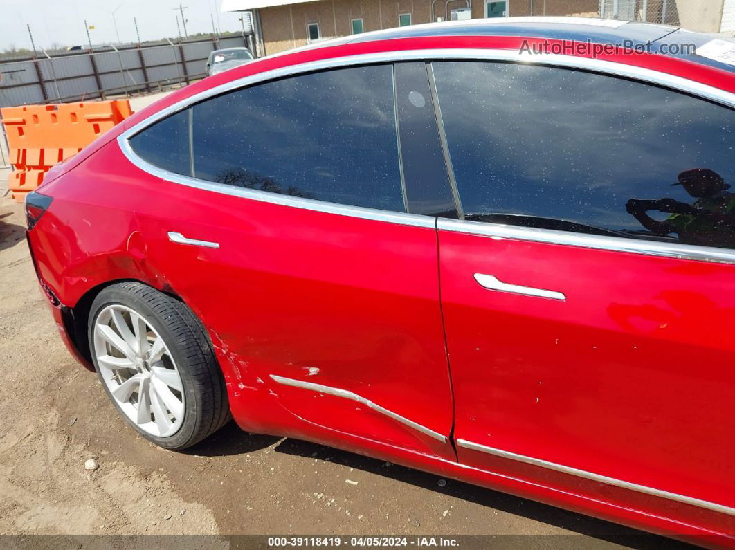 2020 Tesla Model 3 Standard Range Plus Rear-wheel Drive/standard Range Rear-wheel Drive Red vin: 5YJ3E1EA7LF661276