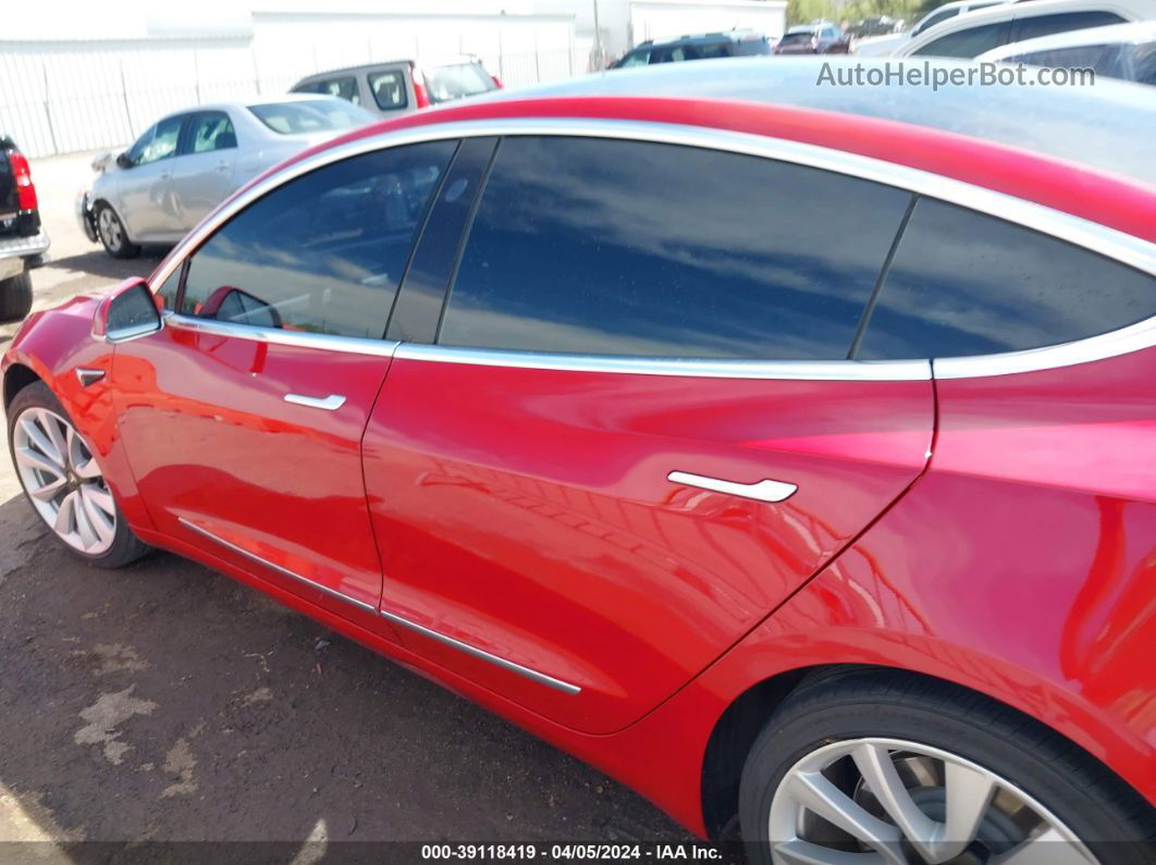 2020 Tesla Model 3 Standard Range Plus Rear-wheel Drive/standard Range Rear-wheel Drive Red vin: 5YJ3E1EA7LF661276