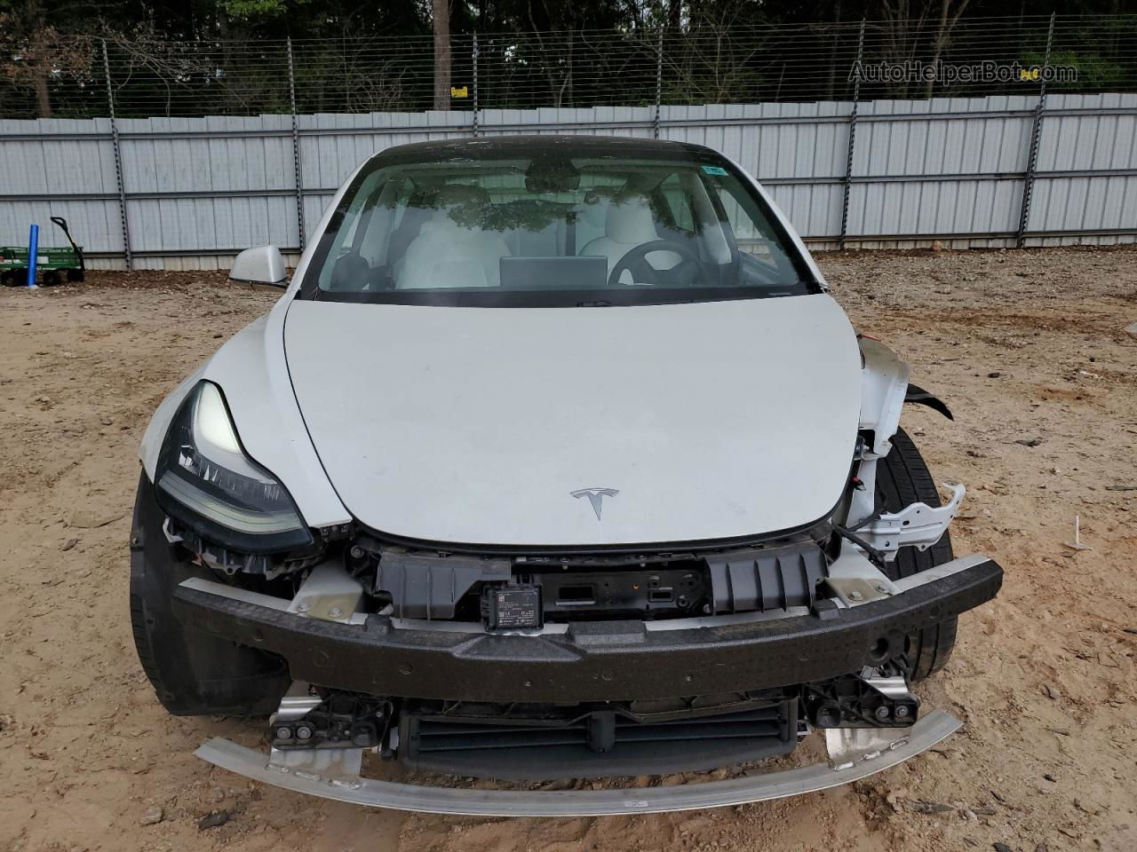 2020 Tesla Model 3  White vin: 5YJ3E1EA7LF709956