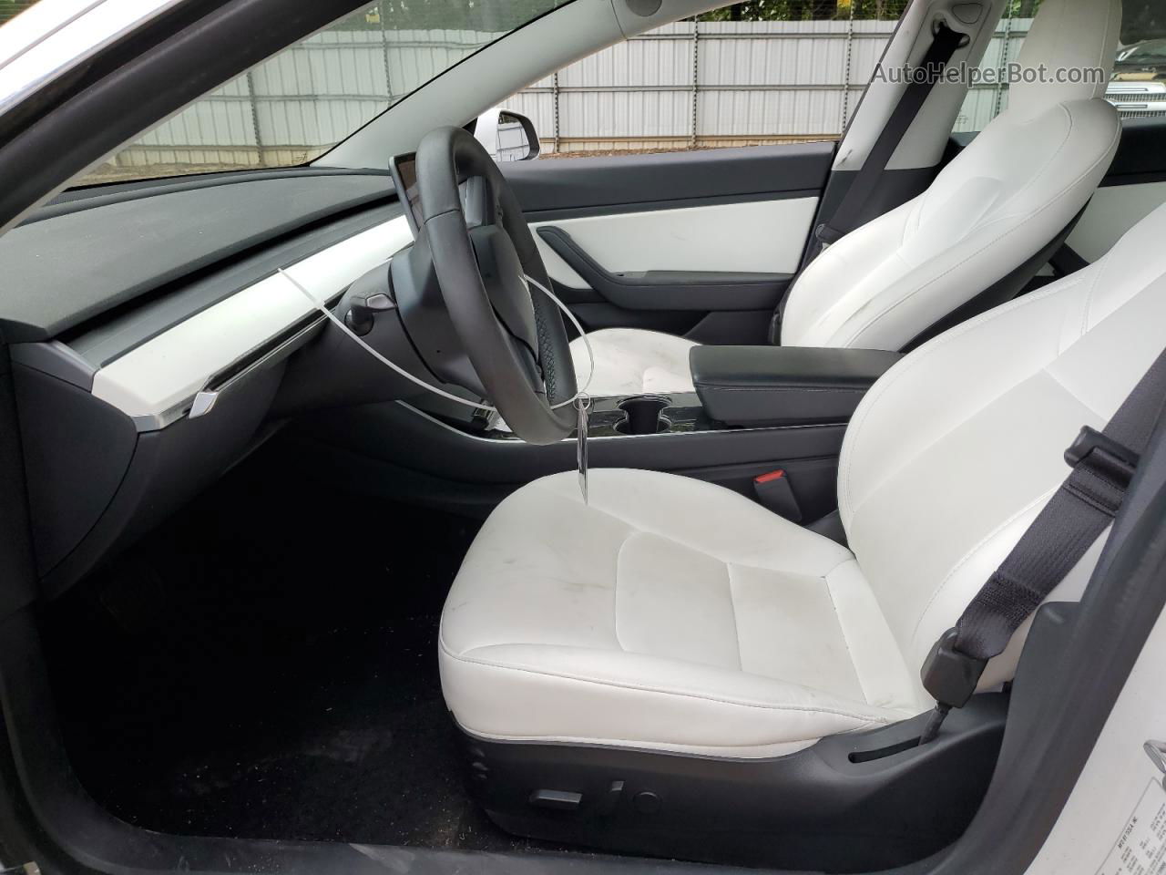 2020 Tesla Model 3  White vin: 5YJ3E1EA7LF709956