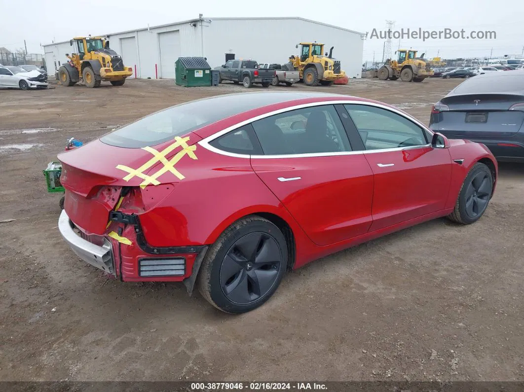 2020 Tesla Model 3 Standard Range Plus Rear-wheel Drive/standard Range Rear-wheel Drive Red vin: 5YJ3E1EA7LF736767