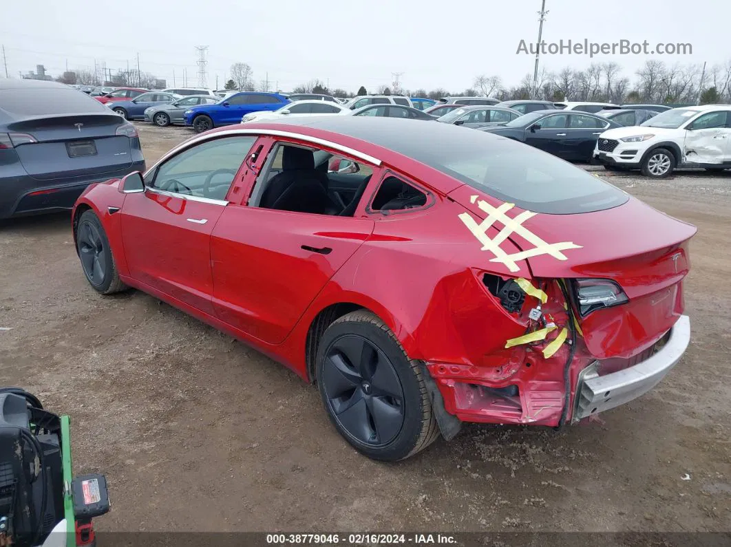 2020 Tesla Model 3 Standard Range Plus Rear-wheel Drive/standard Range Rear-wheel Drive Red vin: 5YJ3E1EA7LF736767